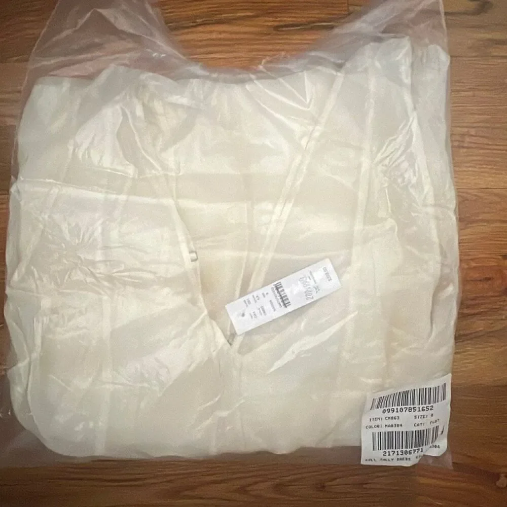 J. CREW Collection Layered Organza Shift Dress in Ivory NWT Size 8